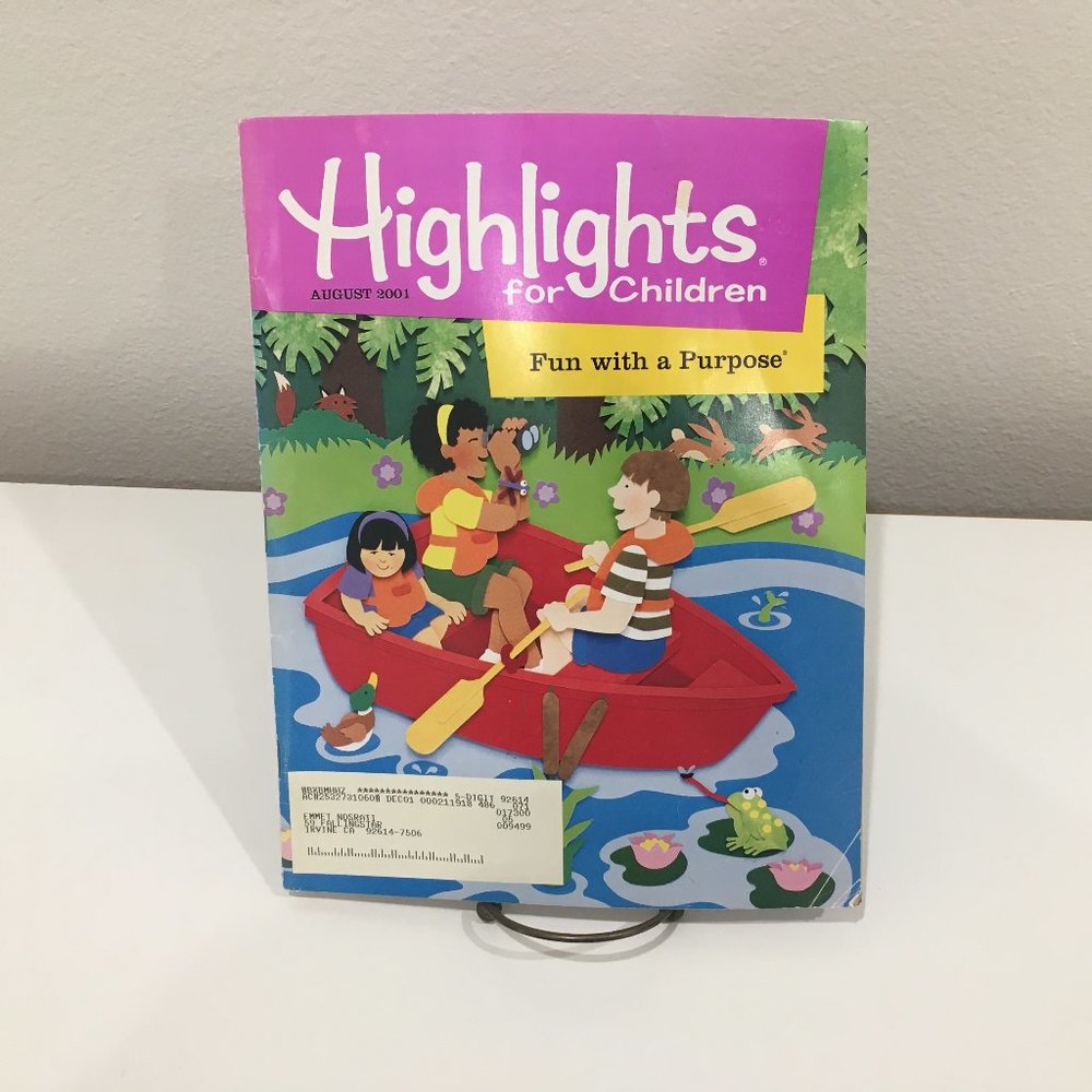 AUGUST 2001 - Highlight For Children Magazine, Fun With a Purpose